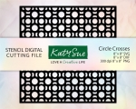 Circle+Crosses+Stencil-Digital+Cutting+File